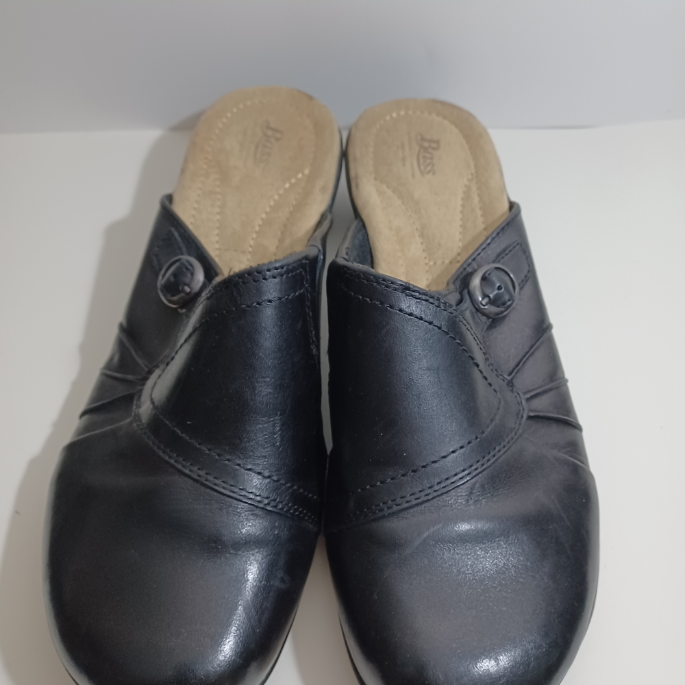 Bass Leather Slip-on Clogs Pre-owned Size 10M